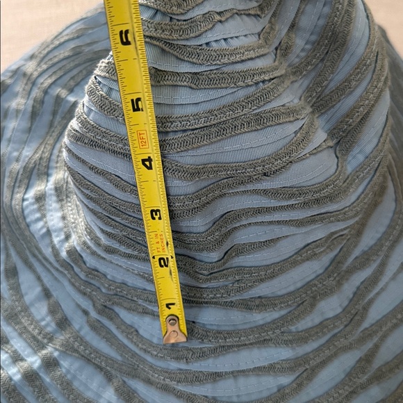 Brontë Amsterdam Blue and Gray a Women's large foldable Sun Hat 👒 - Picture 10 of 16